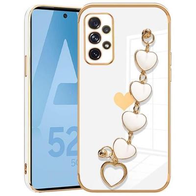 Protective Case - Booling - for Samsung Galaxy A52s A52 5G - Silicone TPU - Heart Pattern - Anti-Scratch