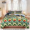 Duvet Cover Set med Keramiskt Kakelmönster - Digitaltryck, 3-delat Sängkläder