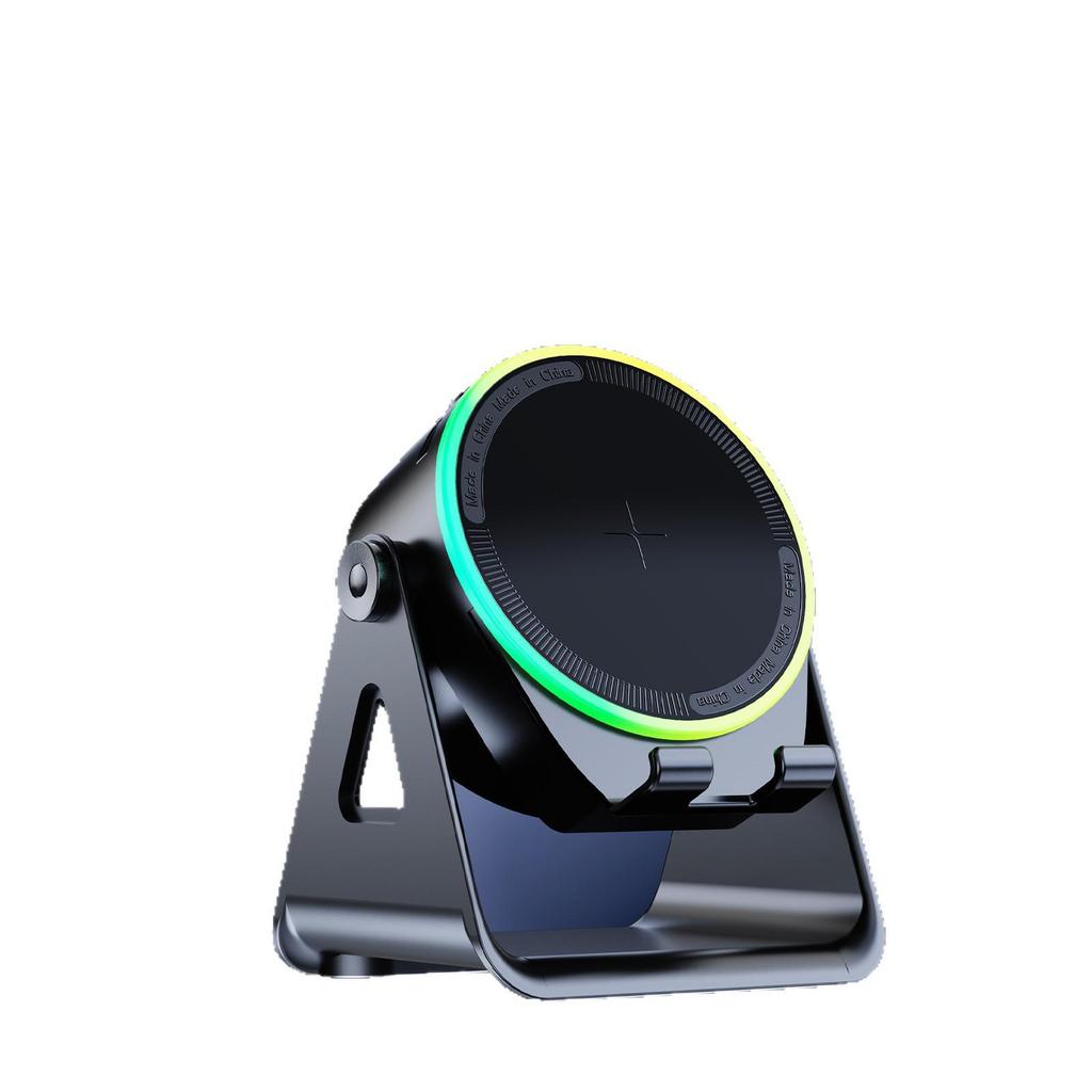 ZJ-08 Multifunctional Wireless Charger & RGB Speaker with Bluetooth and Desktop Stand