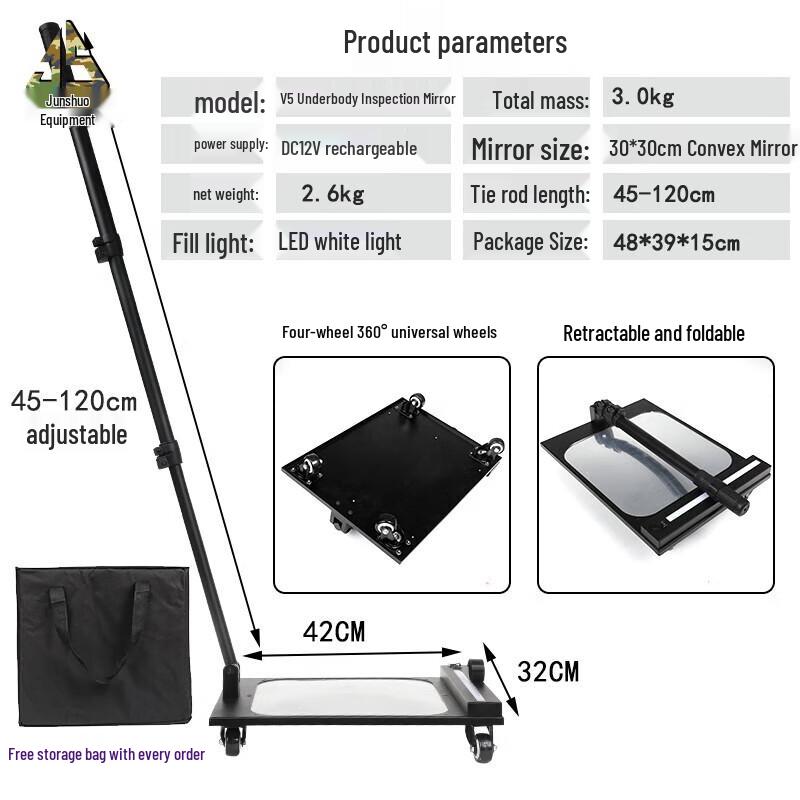 Junshuo Telescopic Under-Vehicle Inspection Mirror