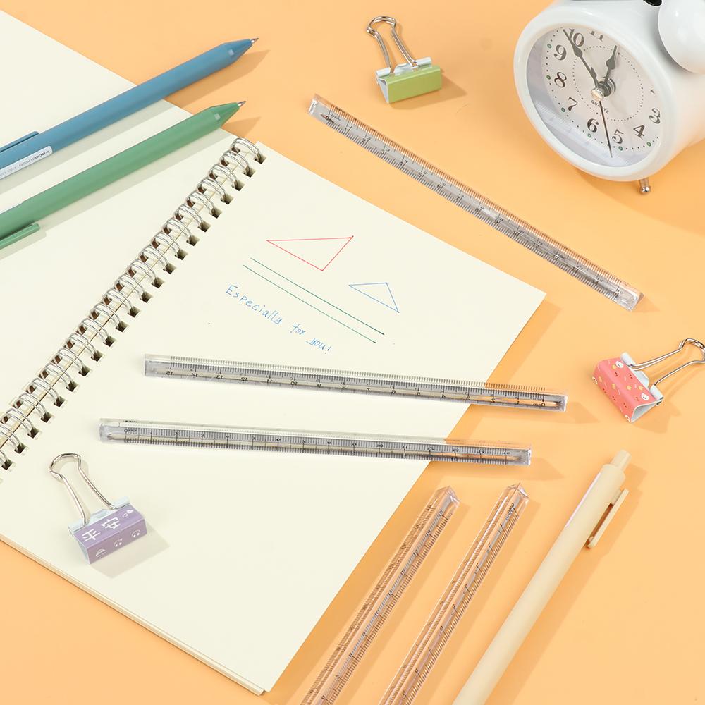 

Kids Scale Simple Style Plastic Ruler Measuring Tools Triangular Rulers Transparent Triangle Ruler