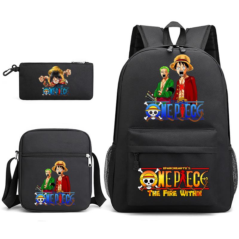 2022 Independent Station Starry Sky 3-piece set ONE PIECE backpack shoulder bag pencil case School bag 3-piece set