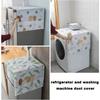 Refrigerator and Washing Machine Dust Cover Storage Hanging Bag Single Washable Double Door Dust Protect Cover Cloth Storage Bag