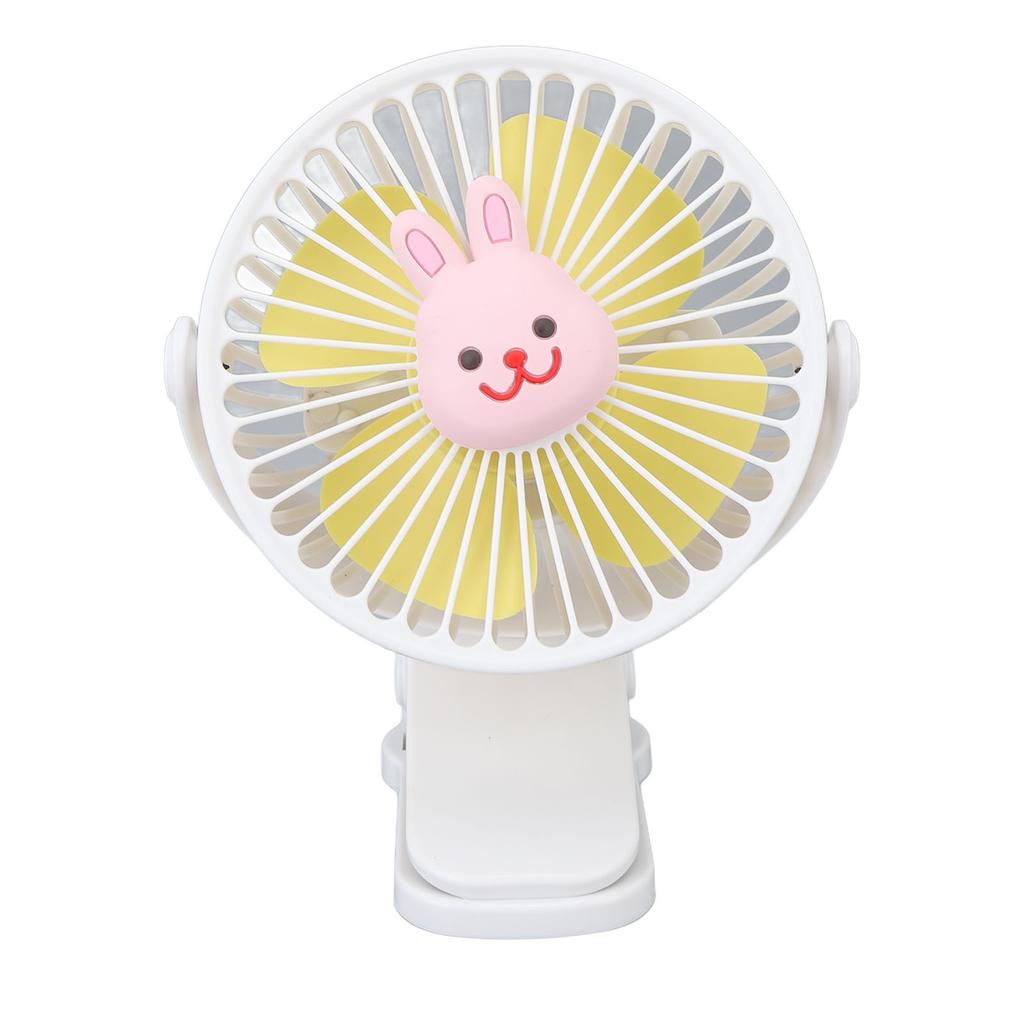 Baby Stroller Fan Clip USB Cartoon 3 Speeds Portable Fashionable Adjustable Clip Stroller Fan