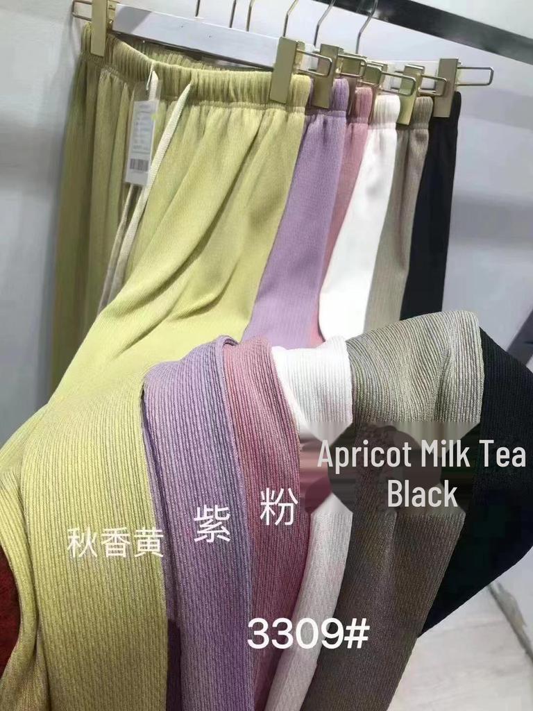 2025 Damskie spodnie z wysokim stanem, szerokimi nogawkami i sznurkiem do ściągania, z lampasem w kształcie błyskawicy