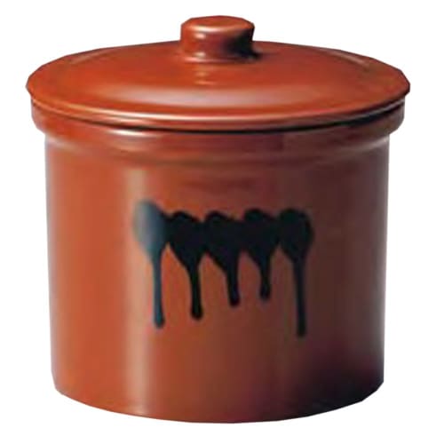 Yamakiikai Beniseigama Pickle Container, No. 1, 1.8L, with Lid, J-8