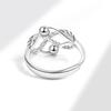Damen geflochtener Twist-Ring Unendliche Liebe Design drehbar Angstlinderung Stressreduzierender Schmuck für Mädchen