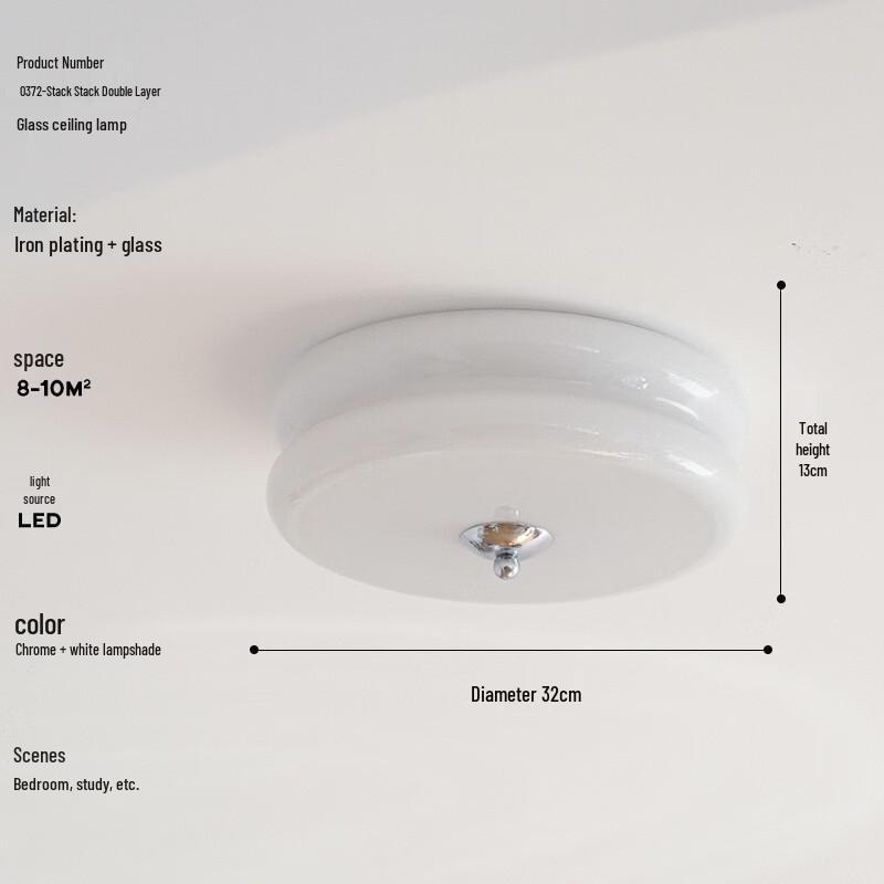 Taichuang French Cream Full-Spectrum Ceiling Light