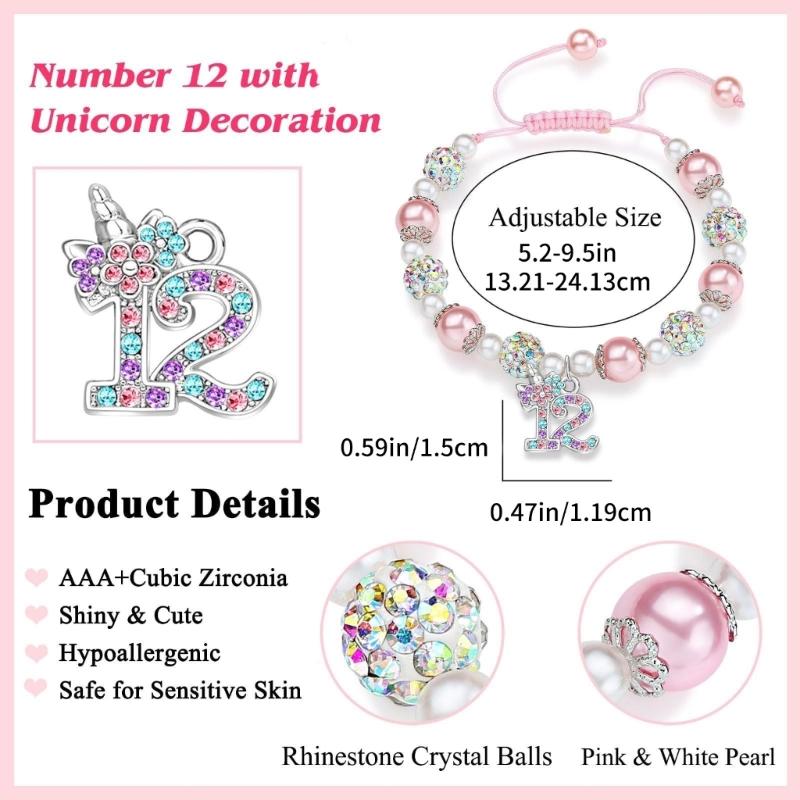 Adjustable Unicorns Beaded Bracelet Elegant Unicorns Bracelet Fashion Woven Beaded Wrist Chain Jewelry Special Gift