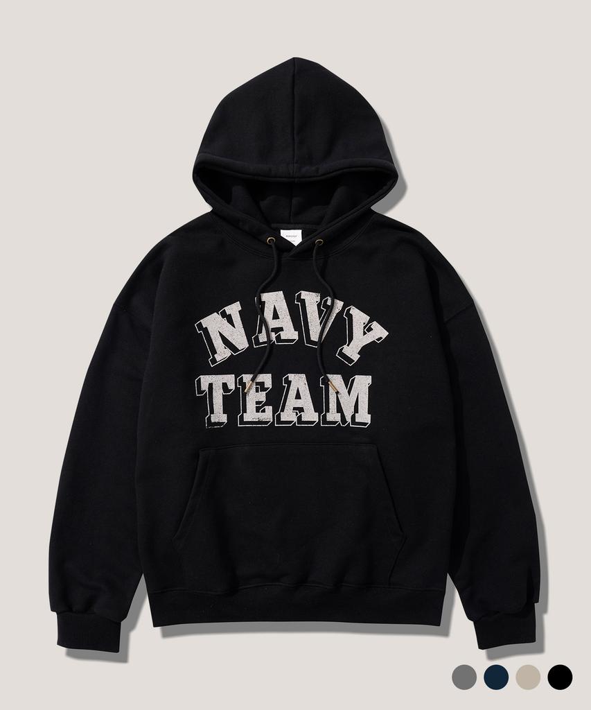 NAVYTEAM Hoodie Black Juhd4737