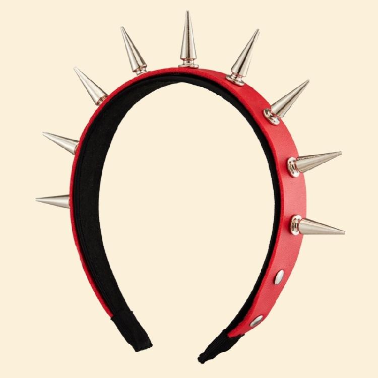 Rivets Headband Punk Headbands Rock Headwear Gothic Leather Hair Hoop Steampunk Rivets Hair Band Hairpieces for Party