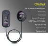 Multifunctional Rear Seat Car Charger with Bluetooth MP3 Player & FM Transmitter