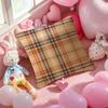 Fashionable Check Pattern Design Pillow Case Anti-Dustmite Pillowcase Invisible Zipper Silky Short Plush Sofa Cushion Cover