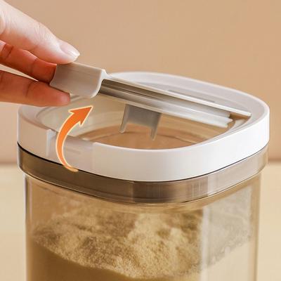 Kitchen Free Scraper Spoon Milk Powder Jar Storage Reusable Anti UV Food Sealed Box BPA Free Airtight Container