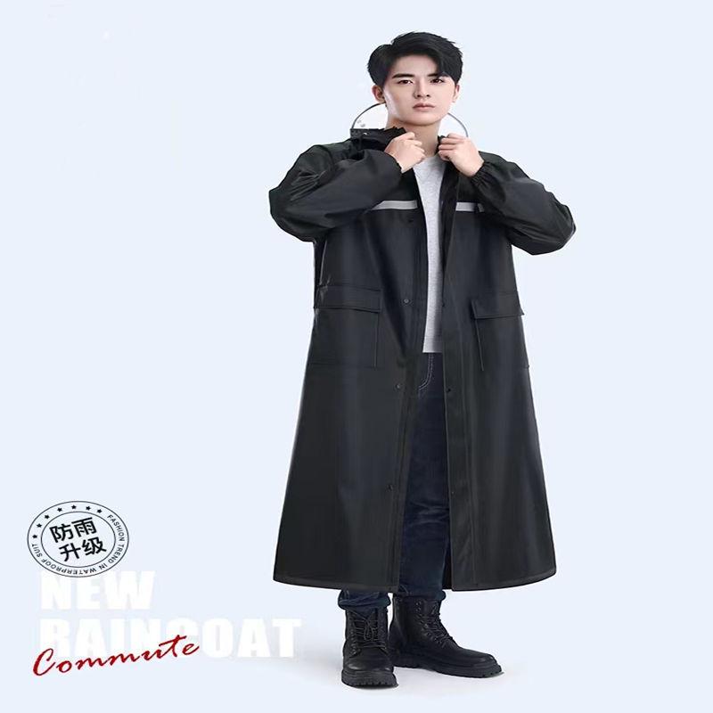 Unisex Full-Body Reflective Anti-Storm Raincoat Jumpsuit