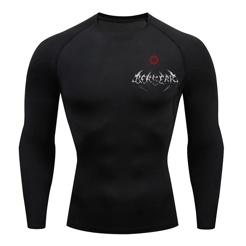 Men Compression T-Shirt for Fitness Running Sports Quick-Dry Guts Breathable Short Sleeves Stretchy Fabric for Summer Workouts