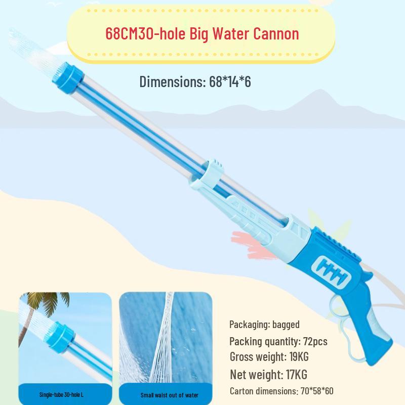 Summer Splash Festival Gatling Water Cannon Toy - Large Children's Water Gun