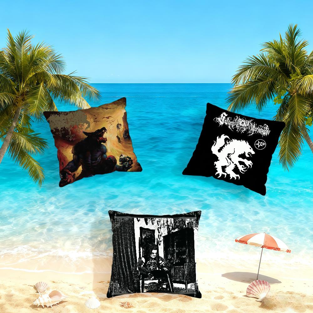 S-Satanic W-Warmaster Band cushion cover Home Office Convenient Nordic Simplicity Hit With Zipper Cushion Cover