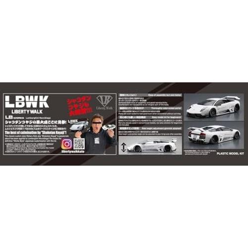 Aoshima Bunka Kyozai 1/24 Liberty Walk Series No. 20 LB Works Lamborghini Murcielago Ver. 1 Plastic Model