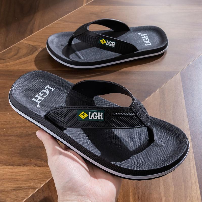 Mens Summer Flip Flops Anti Odor Non Slip Soft Sole Trendy Beach Sandals Casual Outdoor New