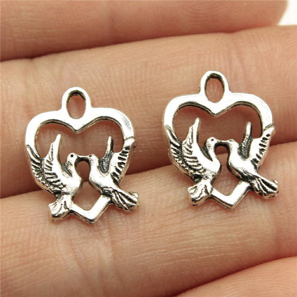 Peach Heart Love Charms Pendant Men's Jewelry Elegant Art Supplies