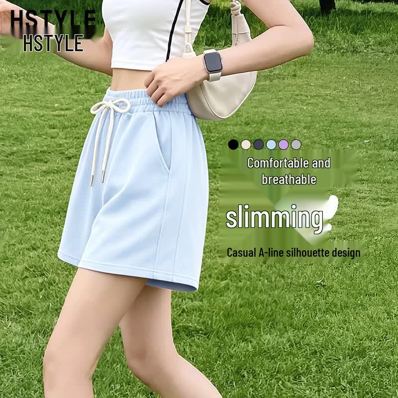 Women s Loose Knit Five-Point Sports Shorts L