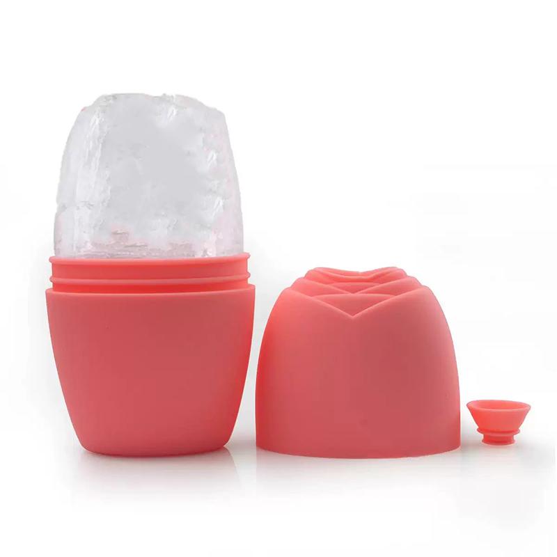 1Pcs Ice Cube Beauty Massage Silicone Ice Mold Summer Reusable Ice Face Roller For Eye Puffiness Ice Facial Roller Shrink Pores