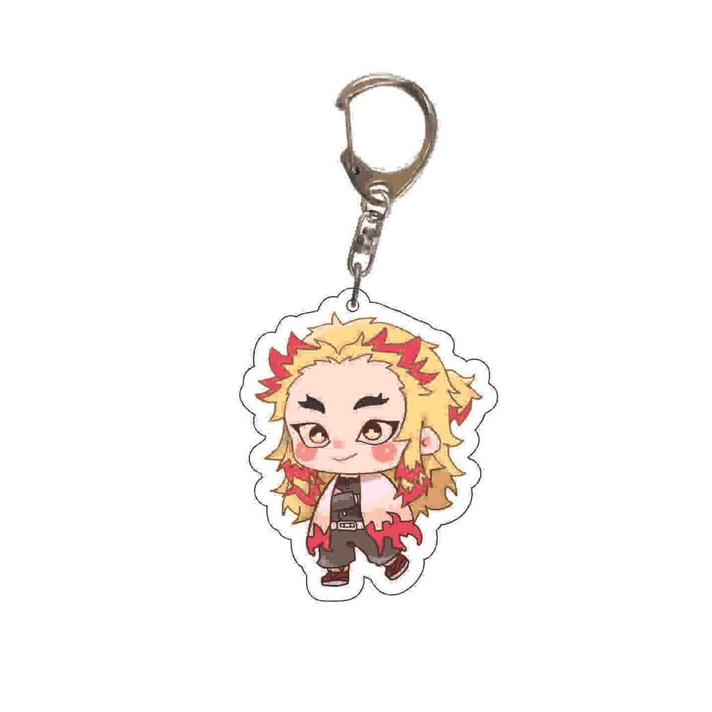 Demon Slayer Kimetsu No Yaiba Acrylic Key Ring Backpack Pendant Anime Cosplay Accessory Gift for Fans Collection