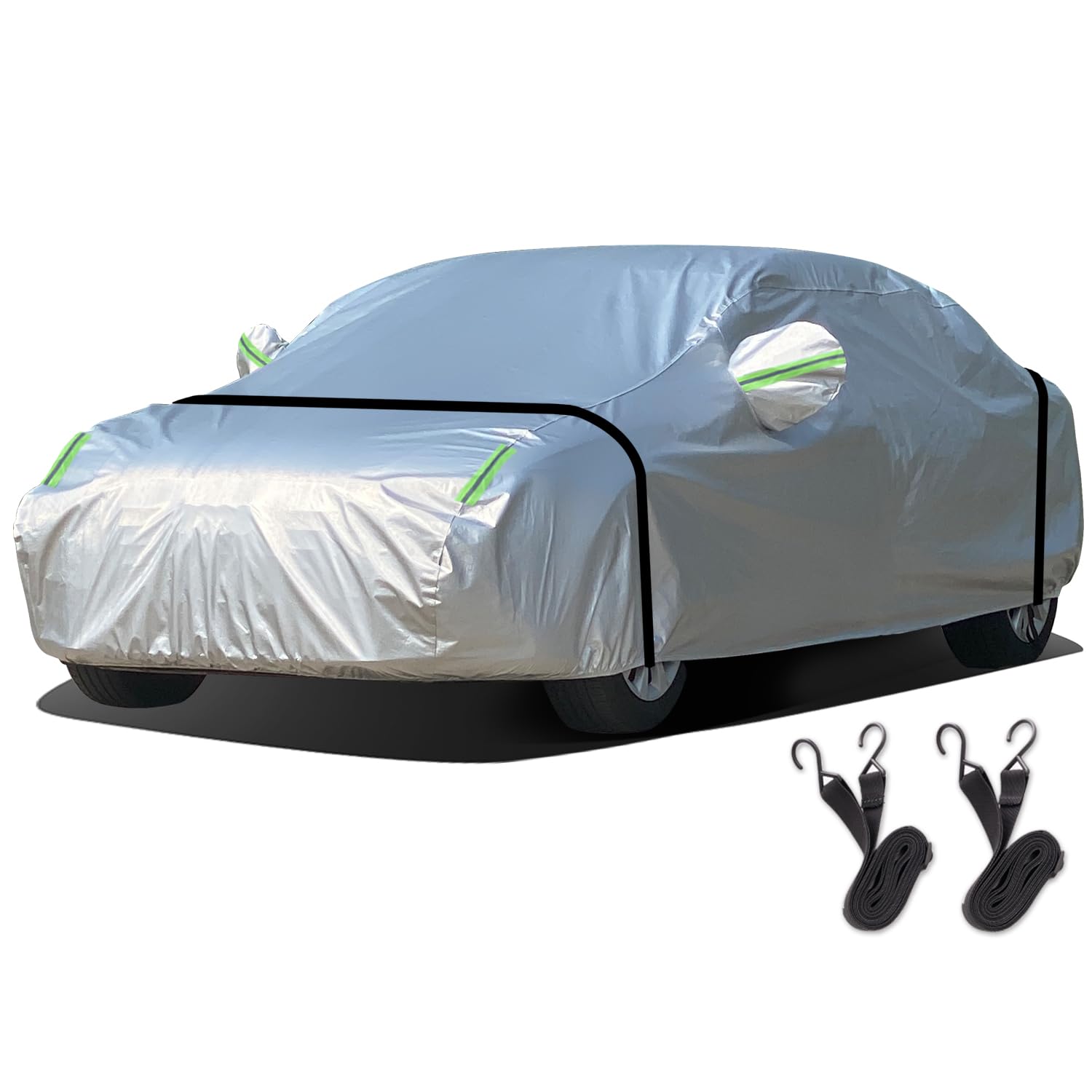 

ANBEN Car Cover, Body Cover, 210T, Waterproof, Dustproof, Radiation, UV Protection, Anti-Yellowing Sand, Elastic Car 2L: 440 x