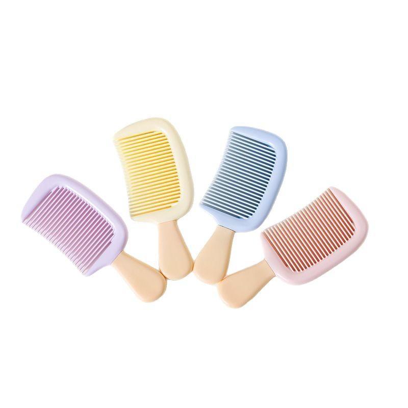 Cute Small Hair Comb Mini Durable Soft Plastic with Hanging Hole Lightweight for Kids Daily Grooming Travel
