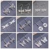 29 Styles New Design Vintage Butterfly & Dragonfly Insect Pendant Drop Earrings For Women Fashion Jewelry Wholesale Factory