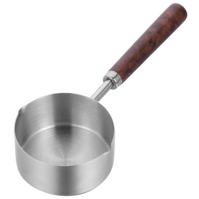Stainless Steel Non Stick Frying Pan with Wooden Handle Ergonomic Design Ideal for Cooking Sharing Meals for Tortillas