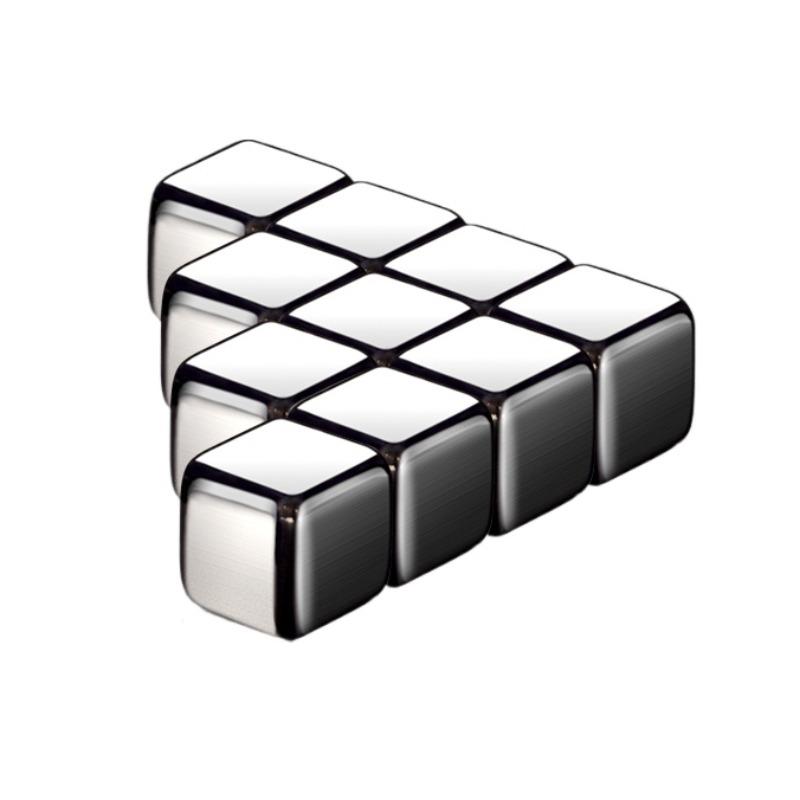 10pcs Stainless Steel Ice Cubes Set Stainless Whisky Ice Stone Cube Metal Reusable Chilling Stones for Wine Beer Bar Accessories
