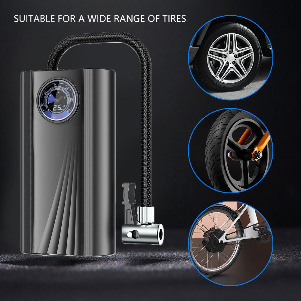 Car Air Compressor 120W 12V Car Air Pump Portable Tyre Inflator Electric Motorcycle Pump For Car Motorcycles Bike Inflatable