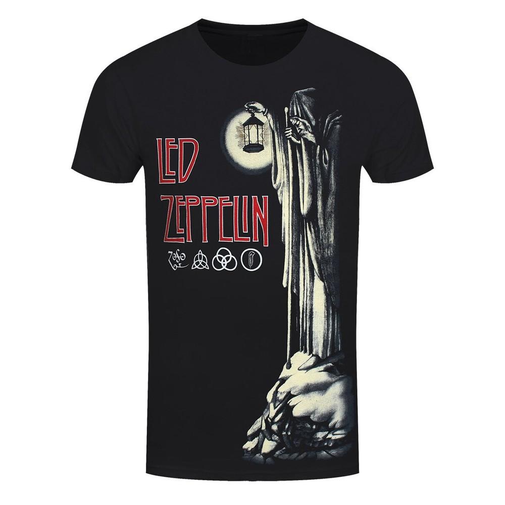 

Led Zeppelin T-Shirt Hermit Rock Band New Black Official 3XL