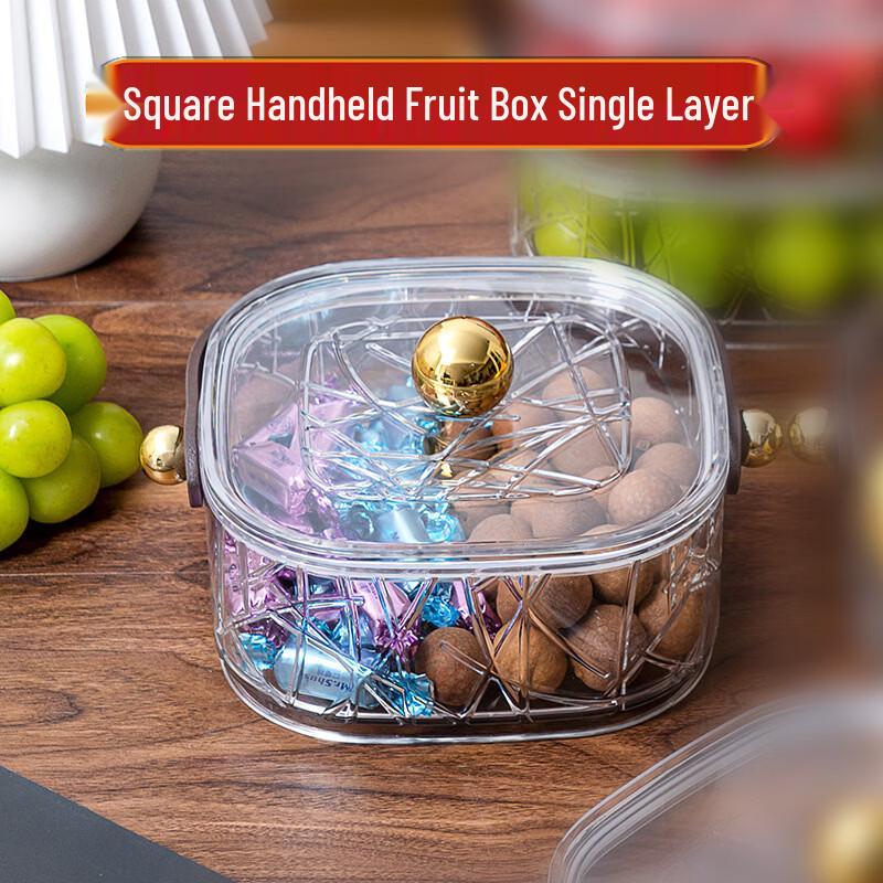 ZISIZ Transparent Snack & Fruit Tray
