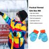 1 Pair Kids Mittens Outdoor Hands Warmer Comfortable Clothes Accessory Solid Color Girls Boys Children Mitts for Winter