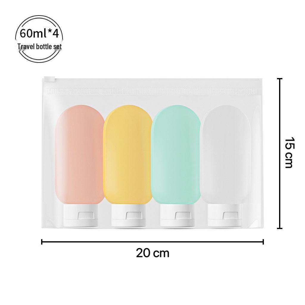Portable 60ml Travel Dispenser Bottle for Shampoo, Shower Gel, and Facial Cleanser