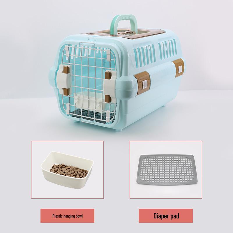 Portable Pet Travel Crate: Breathable, Handheld Carrier for Cats & Dogs