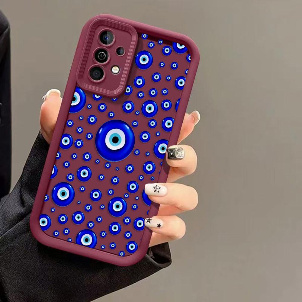 Blue Evil Eye Print Lucky Eye Cover Phone Case For Oneplus 8T 9R 10R 11 12 13 13T 15 NORD ACE CE 2 3 4 5 6 LITE Case DIY Shell