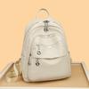 Candy Colored Women's Backpack New Large Capacity PU Bag Women's Backpack Women