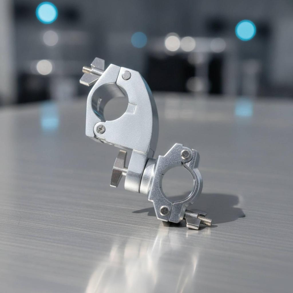 Drum Rack Clamp with Hinged Sides Adjustable for Stage Rig, Drummers