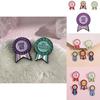 Creative Colorful Cartoon Medal Alloy Brooch Cute Animal And Letter Design Pins