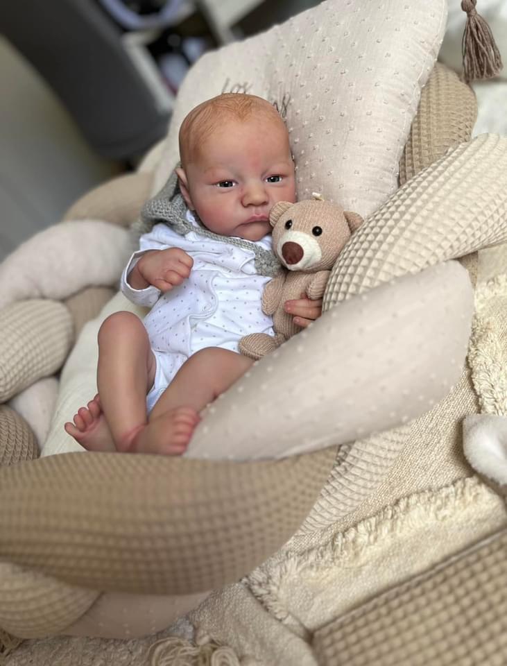 19-Inch Reborn Levi Sleeping Baby Doll Simulation 19 inch Full Silicone