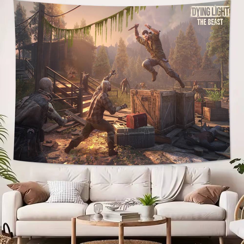 Modischer Wandteppich „Dying Light – Das Biest“: Beliebte Wanddekoration für Ihr Zuhause.