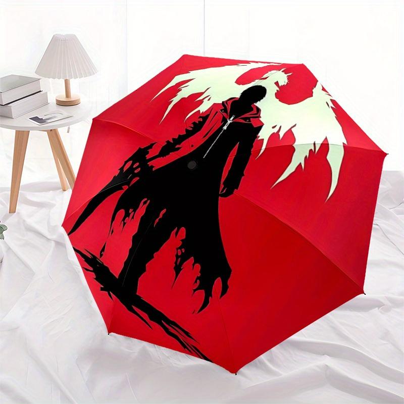 1pc Devil May Cry Automatic Opening/closing Umbrella, Foldable Sunshade, Perfect Gift for Friends, Durable Plastic Handle Yy250808078