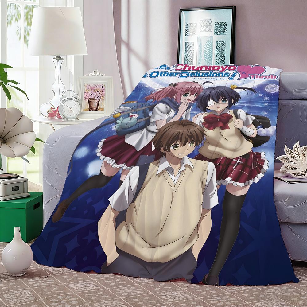 Love Chunibyo & Other Delusions Decke Leicht 240g Flanelldecke Weich Hautfreundlich für Sommerkühlung