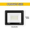 100W LED Flood Light Outdoor - Super Bright IP66 Waterproof Security Light with 120° Beam Angle, Aluminum Housing for Yard, Garden, Garage, Stadium