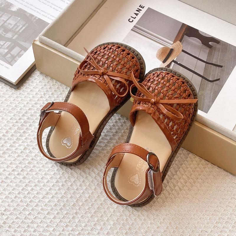 

Summer Mesh Breathable Princess Sandals Girls Casual Kids Summer Shoes 21 светло-коричневого