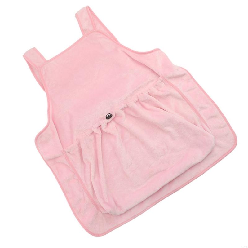 Fleece Lined Cats Petting Aprons with Warm Fleece Lining and Regulable Straps for Enhances Comfortable In Cold Weather HX6C